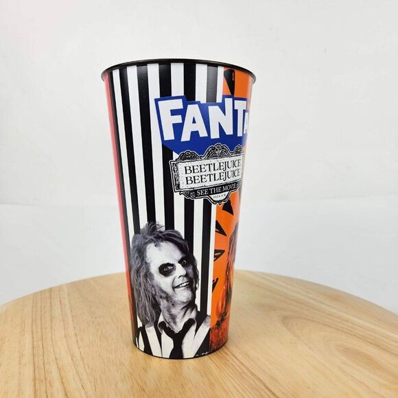 Beetlejuice Cinemark Movie Theater Cup Concession FANTA Reusable Drink Retired - Picture 2 of 10